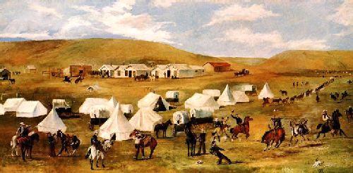 Charles M Russell Cowboy Camp During The Round Up Norge oil painting art